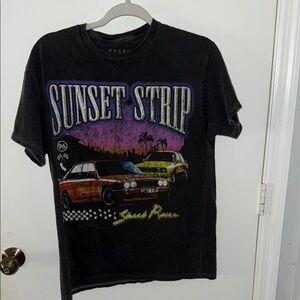 PacSun UNISEX Black Sunset Strip Short Sleeve Tee